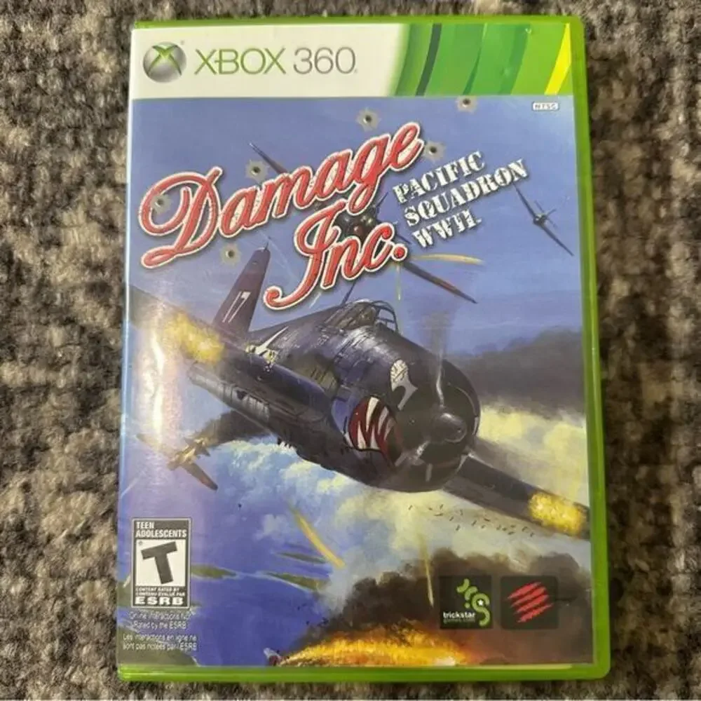 Microsoft XBOX 360 Damage Inc. Pacific Squadron WWII Game With Manual TESTED